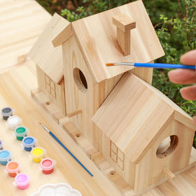 RHSLRL bird house kit doubles as charming indoor decor when unused
