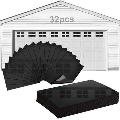 RHULKRUI glossy magnetic windows 4x6 inch set on two doors enhances curb appeal