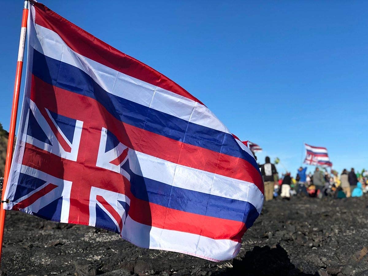 Rhungift Hawaiian flag banner suitable for yard displays and tailgating