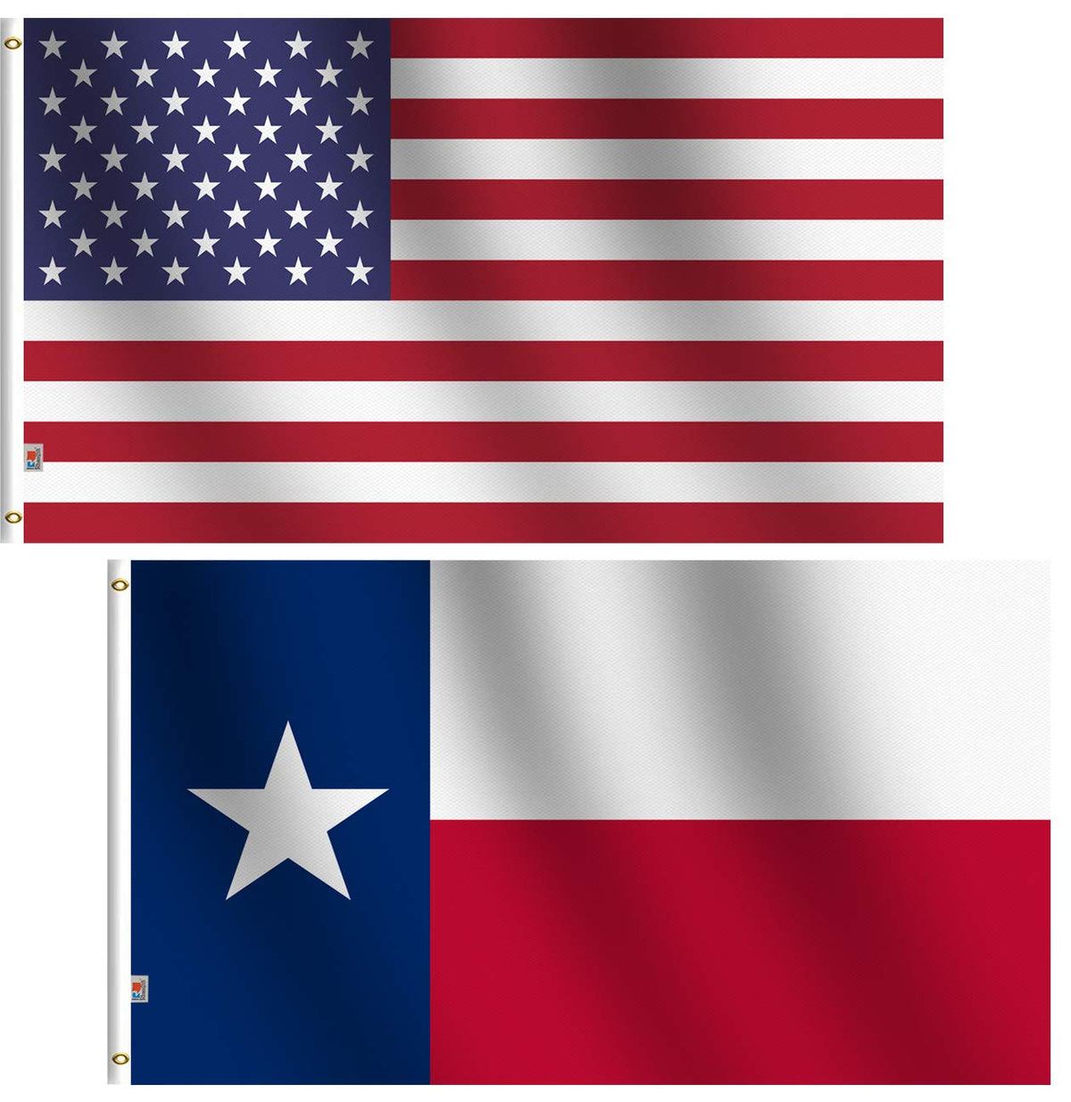 Rhungift Lone Star Texas flag, 3x5 ft, double-sided vivid colors for outdoor display.