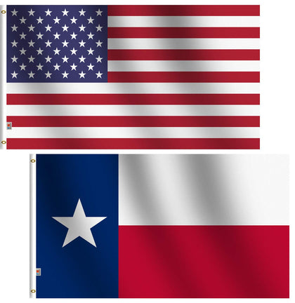 Rhungift Lone Star Texas flag, 3x5 ft, double-sided vivid colors for outdoor display.