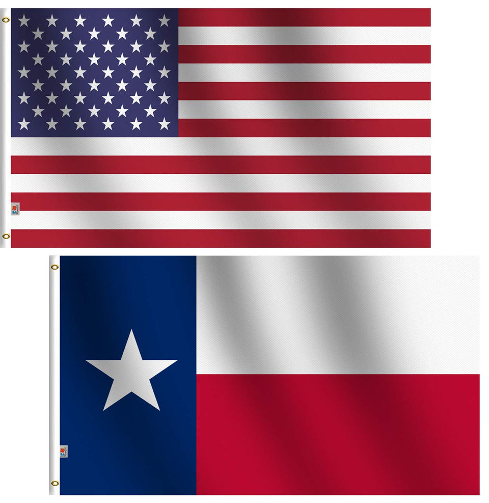 Rhungift Lone Star Texas flag, 3x5 ft, double-sided vivid colors for outdoor display.