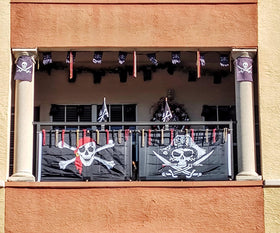 Rhungift pirate flag wall decor for rooms or offices with durable print.