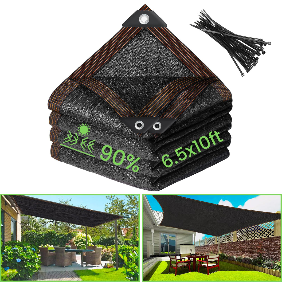 Riare 90% shade cloth over a garden bed providing cooler shade.