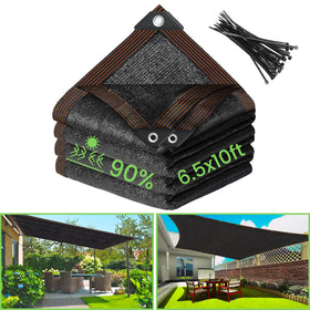 Riare 90% shade cloth over a garden bed providing cooler shade.