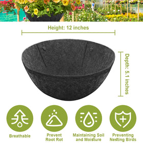 Riare anti-bird nesting liner deters nesting and keeps baskets neat