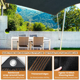 Riare breathable shade cloth promoting airflow and shade