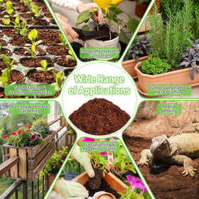 Riare coco coir reptile bedding material after expansion for fluffy bedding