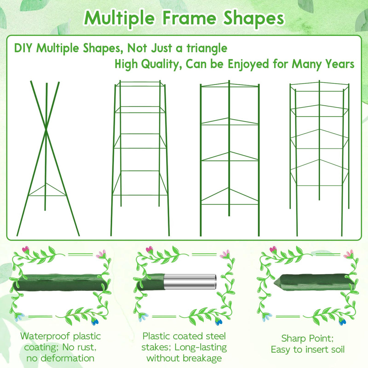 Riare connecting pipes and plant ties ready for growth