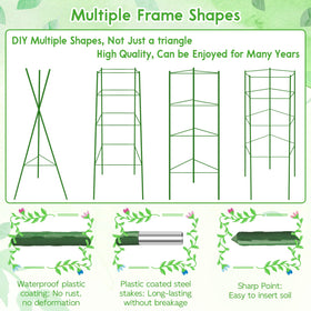 Riare connecting pipes and plant ties ready for growth