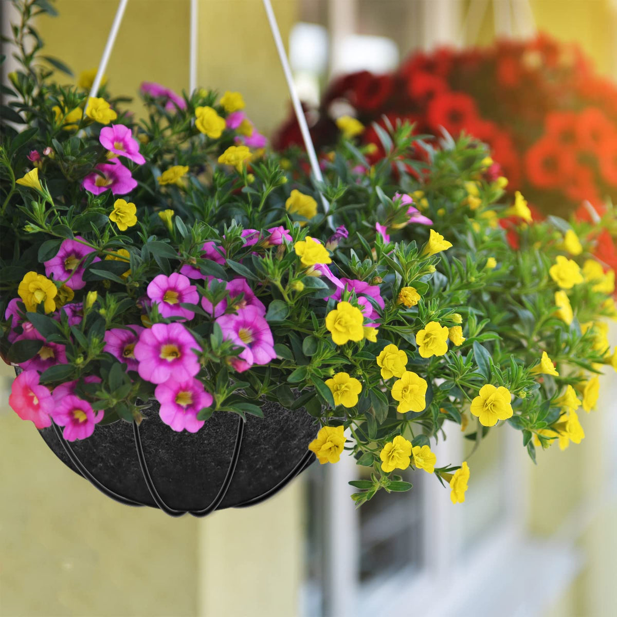Riare quick setup: spread liner, add soil, plant flowers for instant appeal.
