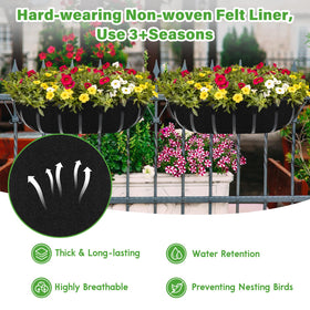 Riare felt planter liner offers moisture control and better root air flow.
