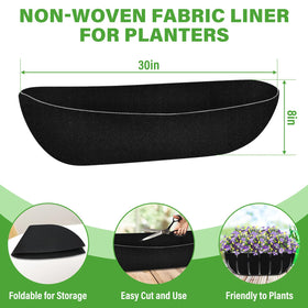 Riare heavy-duty non-woven fabric liner strengthens baskets and reduces wear.