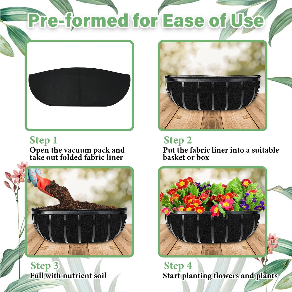 Riare non-woven felt keeps roots breathable and reduces water evaporation
