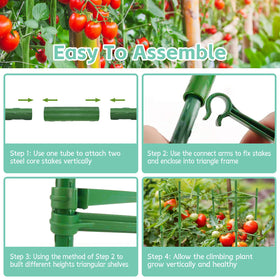 Riare plastic core stakes with anti-rust coating resist weathering.