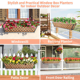 Riare porch and balcony planters ideal for flowers, herbs, and small vegetables
