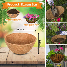 Riare thick coconut liners reduce water loss and retain moisture