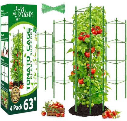 Riare tomato cages being assembled for vertical garden support