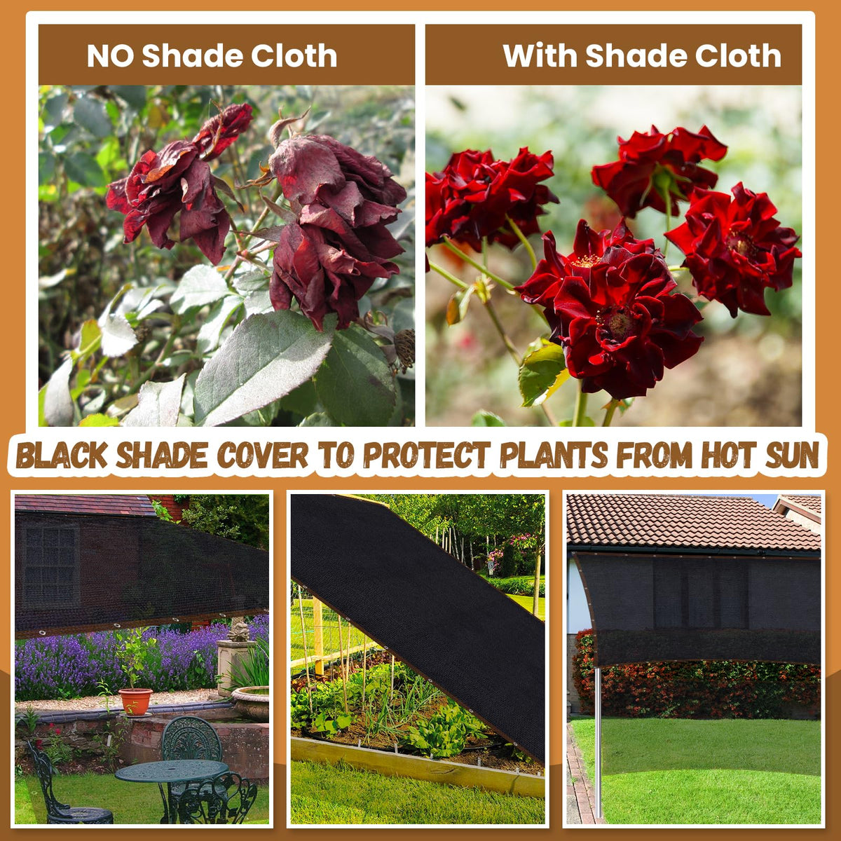 Riare versatile shade solution over patio, garden, and coop