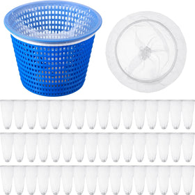 Ribbonlic pool skimmer socks pack 100 pcs ready for easy debris filtering