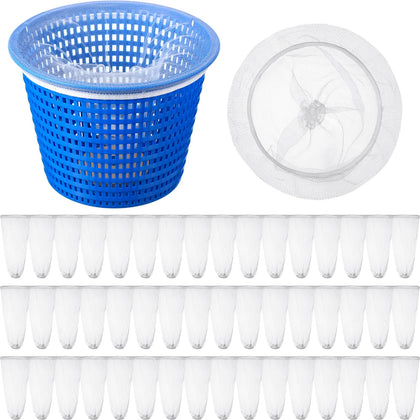 Ribbonlic pool skimmer socks pack 100 pcs ready for easy debris filtering