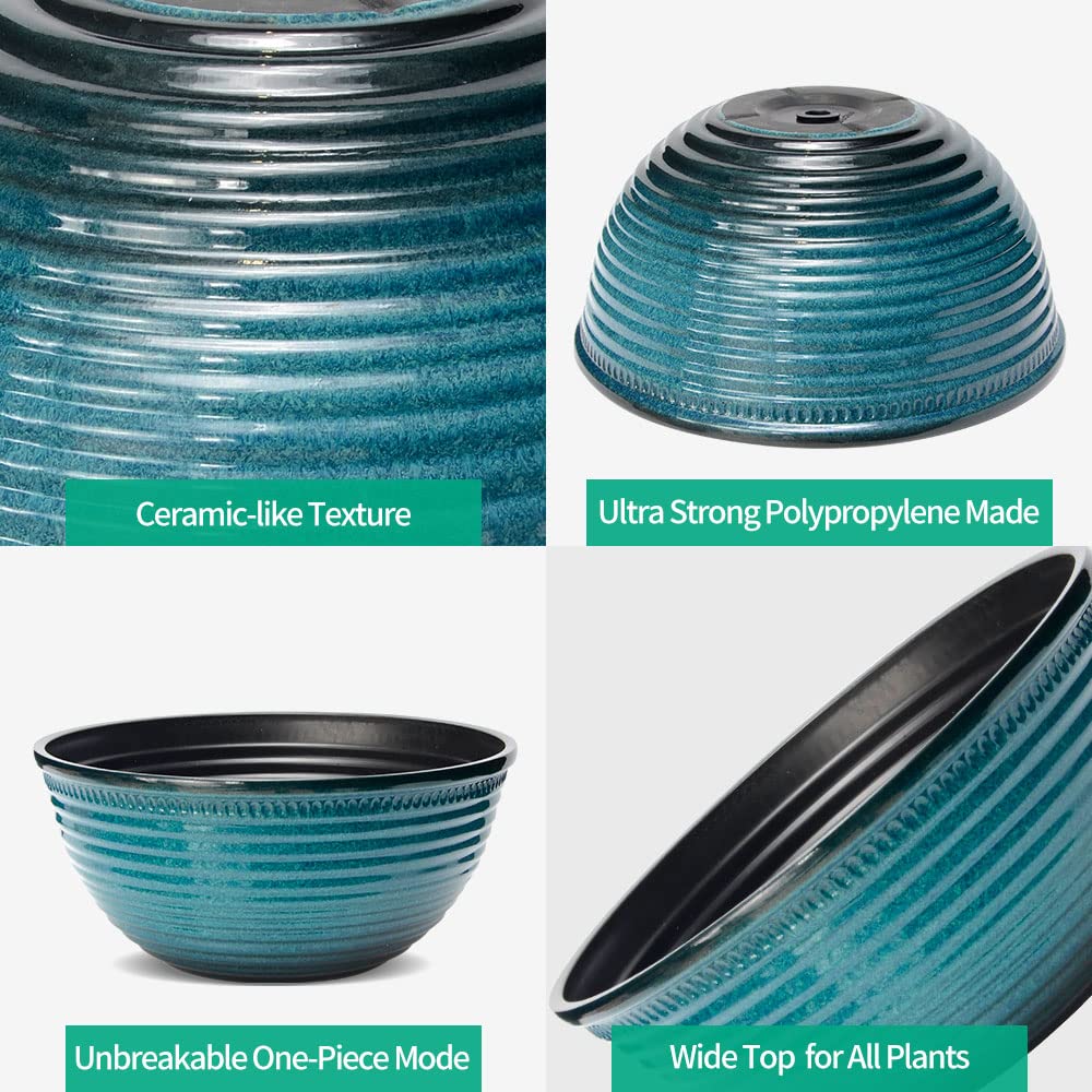RICH ATLAS drainage hole pot with removable plug for controlled watering.
