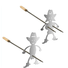 RICHERI hat-figure marshmallow grill sticks for family cookouts