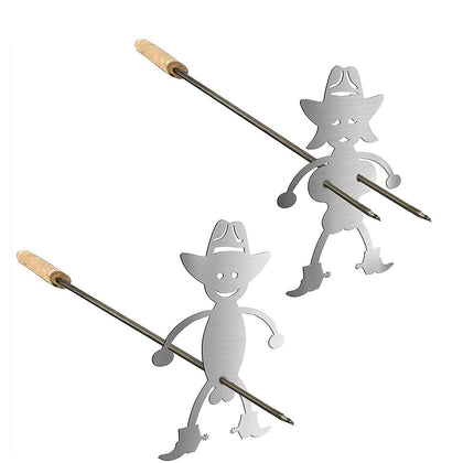 RICHERI hat-figure marshmallow grill sticks for family cookouts