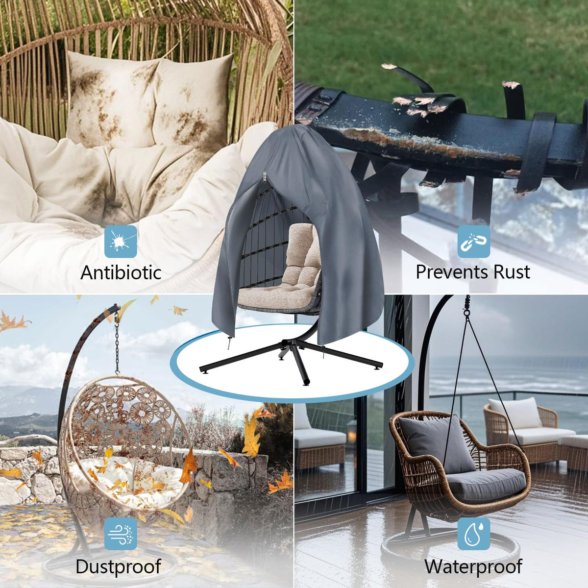 RICHIE wipe-clean surface simplifies maintenance after outdoor use