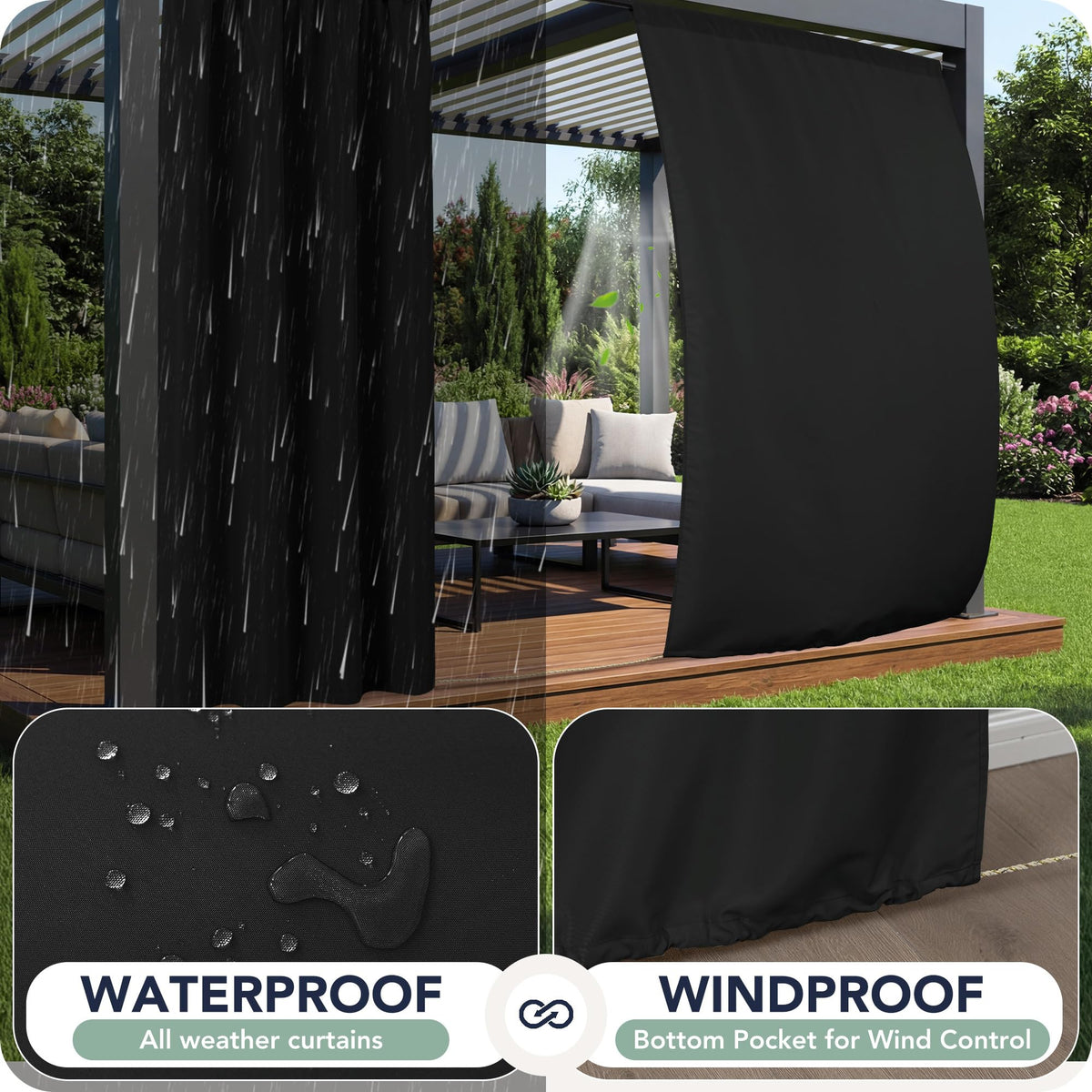 RichSets 8-panel pack elevates coverage for large outdoor spaces.