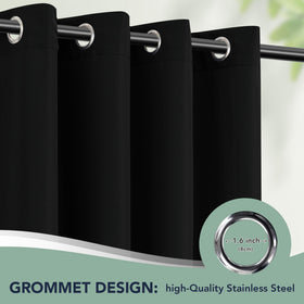 RichSets weatherproof porch curtain with durable fabric for year-round use.