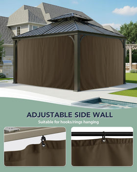 RichSets Gazebo Curtains privacy panels provide full coverage in outdoor spaces.
