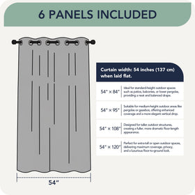 Grommets slide smoothly on standard rods with RichSets drapes.
