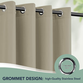 RichSets outdoor curtains machine washable for simple maintenance