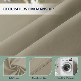 RichSets Curtains with grommets offer easy slide-on installation for most rods