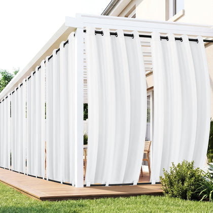 RichSets outdoor curtains on patio show waterproof fabric and privacy.