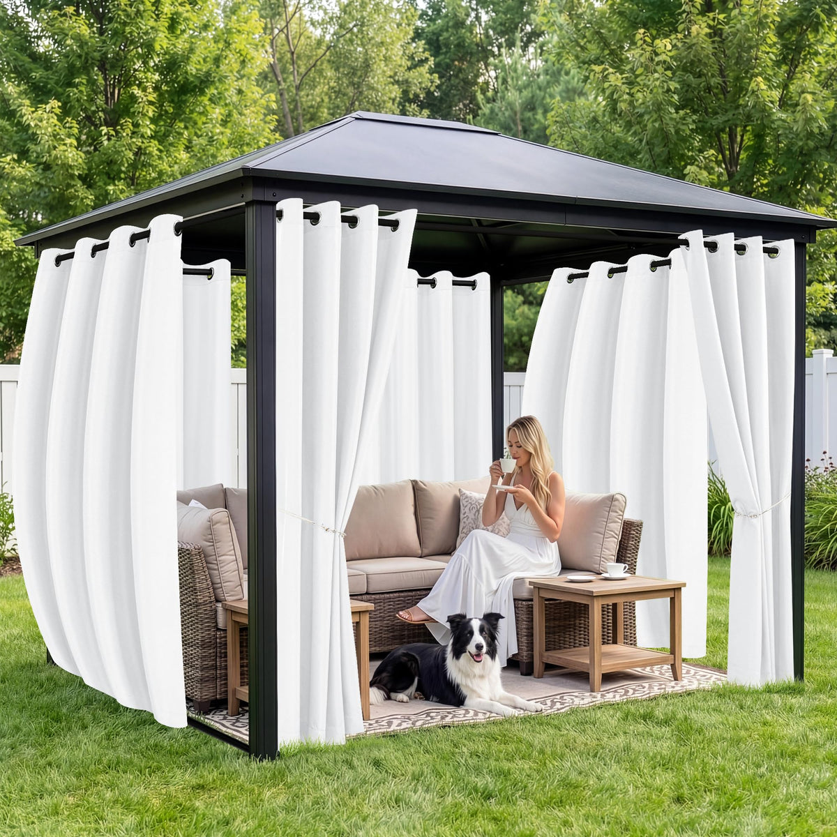 Six-panel RichSets setup over a gazebo delivering full coverage.