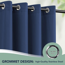 RichSets six-panel outdoor-curtains are machine washable for easy care.