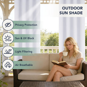 RichSets UV protection outdoor shade with textured fabric for long-lasting use
