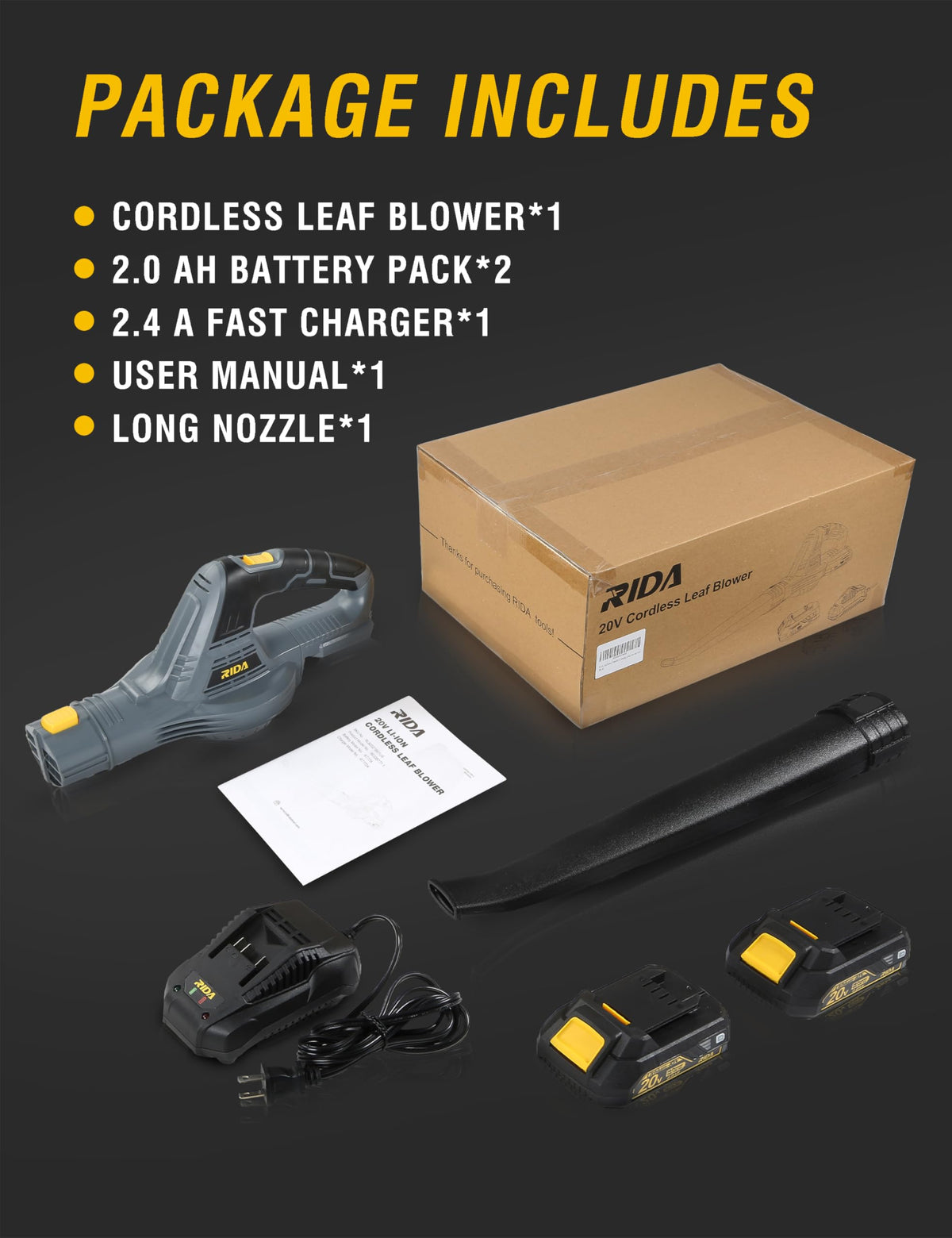 RIDA battery care tips graphic to optimize performance