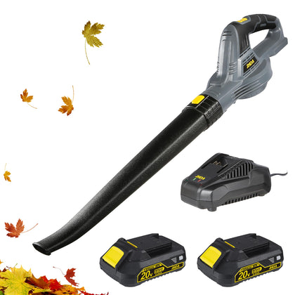 RIDA cordless leaf blower front view for effortless yard cleanup