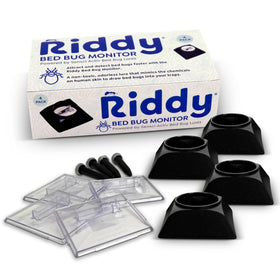 Riddy bed bug detection kit trap under bed for proactive monitoring.