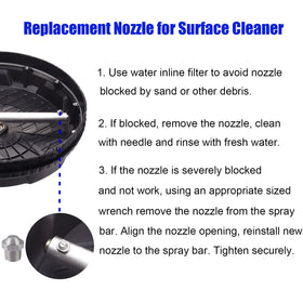 RIDGE WASHER 1/8 NPT thread nozzle ensures compatibility with common pressure washers