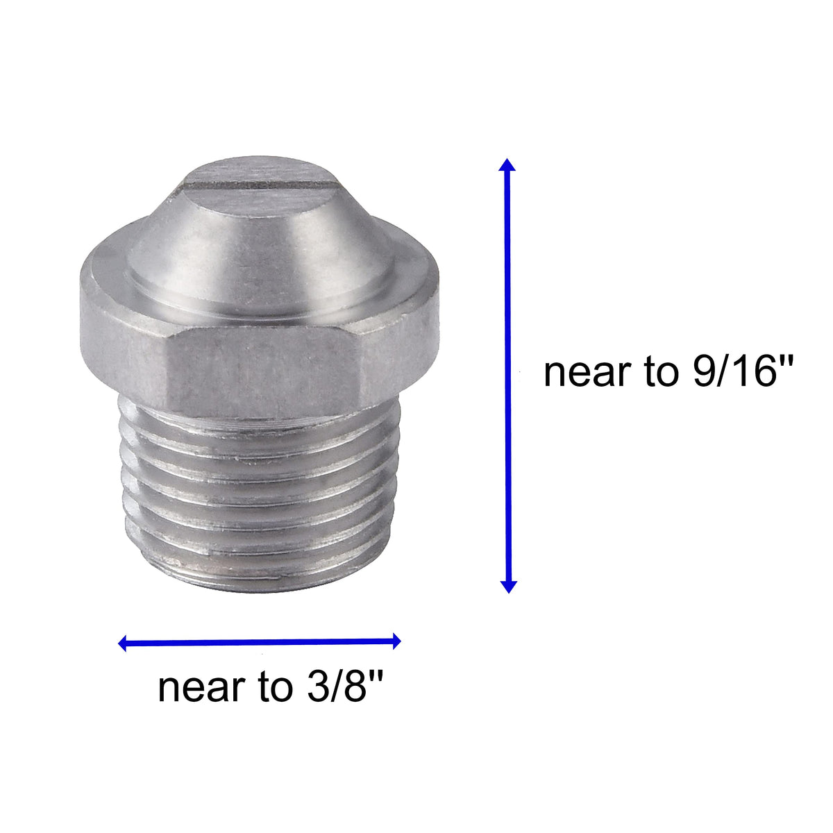 RIDGE WASHER 304 stainless steel nozzle enhances durability and debris resistance