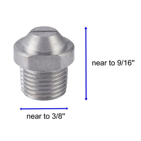 RIDGE WASHER 304 stainless steel nozzle enhances durability and debris resistance