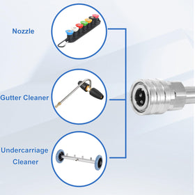 RIDGE WASHER 4,000 psi-rated wand suited for tough outdoor cleaning tasks.