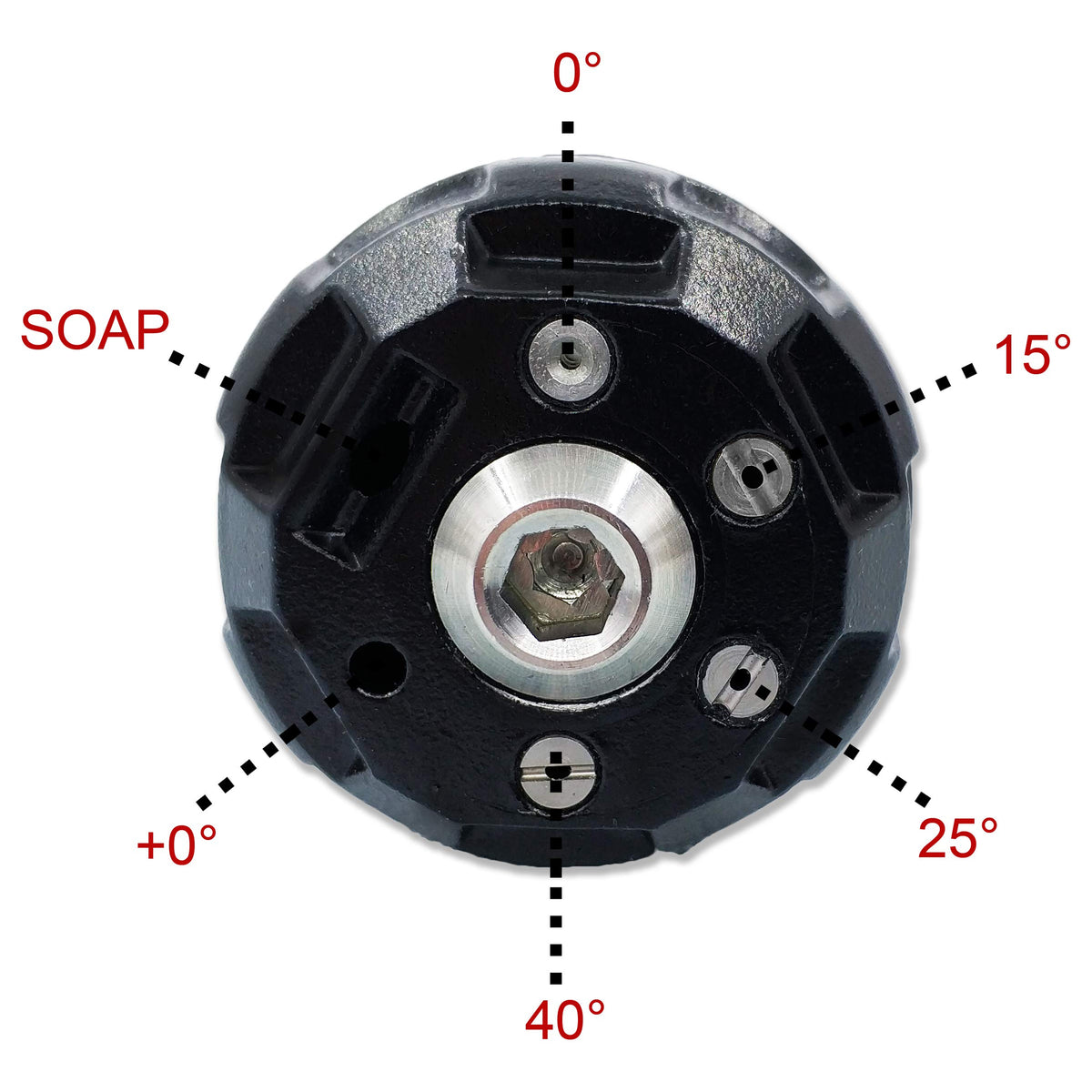 RIDGE WASHER 6-in-1 nozzle 25-degree spray for mid-range cleaning tasks