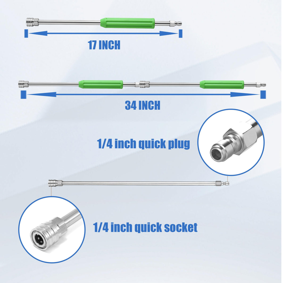 RIDGE WASHER deck and siding cleaning wand targets outdoor grime effectively.