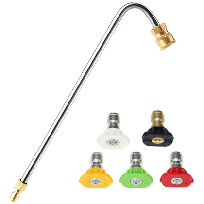 RIDGE WASHER gutter cleaner angled wand 13in reaches gutters safely from the ground