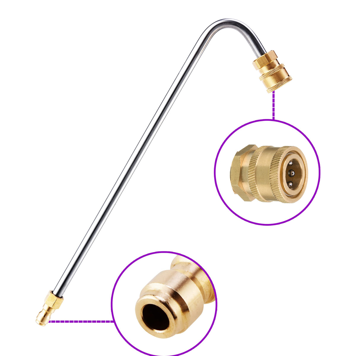 RIDGE WASHER five-nozzle tips offer customizable spray angles for gutters